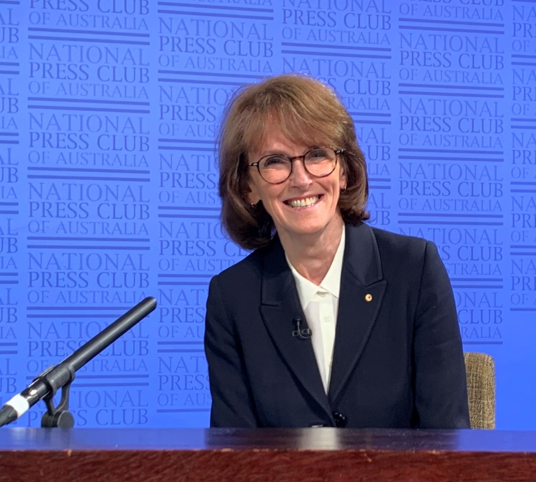 Cathy Foley at the Press Club