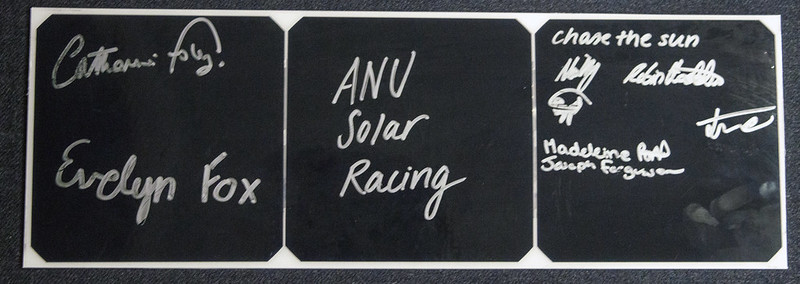 Signed Solar Panel