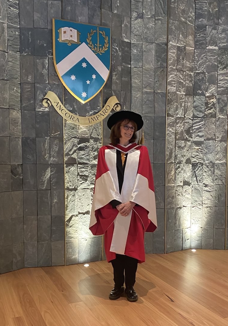 Dr Cathy Foley receives an honorary Doctor of Laws at Monash University