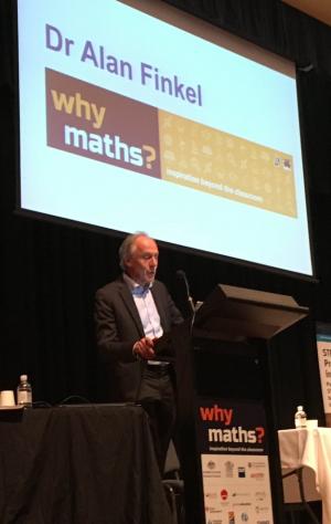 Dr Finkel addresses the 2019 annual Australian Association of Mathematics Teachers conference in Brisbane