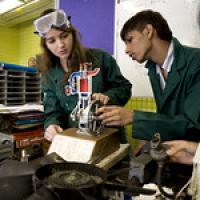 students studying engineering