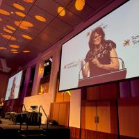 Dr Cathy Foley speaking at Science Meets Parliament 2024 Gala Dinner